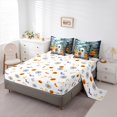 thumbnail image 5 of Manfei Cute Ghost Pumpkin Lantern 7 Pieces Bedding Comforter Set,Happy Halloween Full Bedding Set,Colorful Flower Floral Fitted Sheet Flat Sheet For Teens,Ultra Soft Home Decor Reversible, 5 of 8