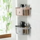 thumbnail image 1 of Caja organizadora de almacenamiento pequeña montada en la pared adhesiva sin perforar para baño, despensa, cocina, lavandería, lavadero, interior de la puerta del gabinete, 1 of 5