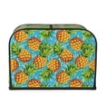 thumbnail image 2 of Gaeub Pineapple Print 4 Slice Toaster Cover,Bread Machine Cover,Dustproof Fingerprint Protectors and Greasy Protection Anti-sputtering, 2 of 7