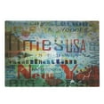 thumbnail image 1 of New York Cutting Board, Grunge Collage of Words American Culture Country Metropolis Modern Urban Design, Decorative Tempered Glass Cutting and Serving Board, Large Size, Multicolor, by Ambesonne, 1 of 1