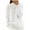 White, variant on Wancir Women's Turtleneck Pullover Sweater Merino Wool Knitted Jumpers Thickened Casual Loose Sweater