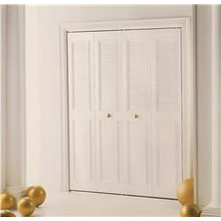Dunbarton The Classic Metal Bi Fold Door Ivory 4 Panel 42x80 In