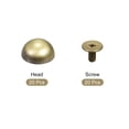 thumbnail image 3 of Unique Bargains Rivets à Visser 10x6mm Tête Ronde en Cuir Ton Bronze Lot de 20, 3 of 5