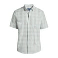 thumbnail image 6 of George Men's & Big Men's Short Sleeve Poplin Button-Up Shirt, Sizes S-3XL, 6 of 6