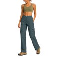 thumbnail image 5 of KDDYLITQ Womens Cargo Pants Waterproof Straight Leg Casual Hiking Pants Stretch Quick Dry Workout Lightweight Lounge 2026 Trousers with Multi Pockets Navy S, 5 of 6
