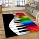 thumbnail image 2 of Alfombra con dibujos animados de instrumentos musicales con teclas de piano en 3D para el hogar, sala de estar, dormitorio, sofá, decoración, alfombra para niños, alfombra antideslizante, 2 of 5