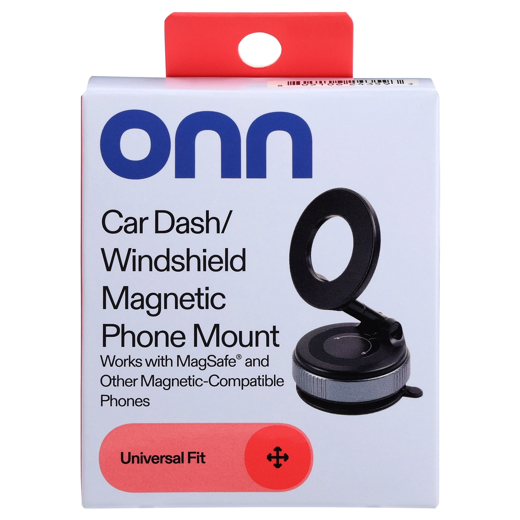 onn Car Dash/Windshield Magnetic Universal Phone Mount