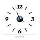 thumbnail image 2 of Reloj de acrílico de bricolaje, superficie de espejo, decoración de reloj decorativa de pared para sala de estar, dormitorio - negro Jumpingount HA3328-02B, 2 of 6