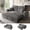 Dark Grey-2 seat, variant on Ucloveria 63 Inch Sleeper Sofa Bed, 4 in 1 Pull Out Couch Bed with Adjustable Backrest, Small Loveseat with Wide Armrest USB Charging Side Pockets Cup Holders Tool Free Assembly, Grey Chenille
