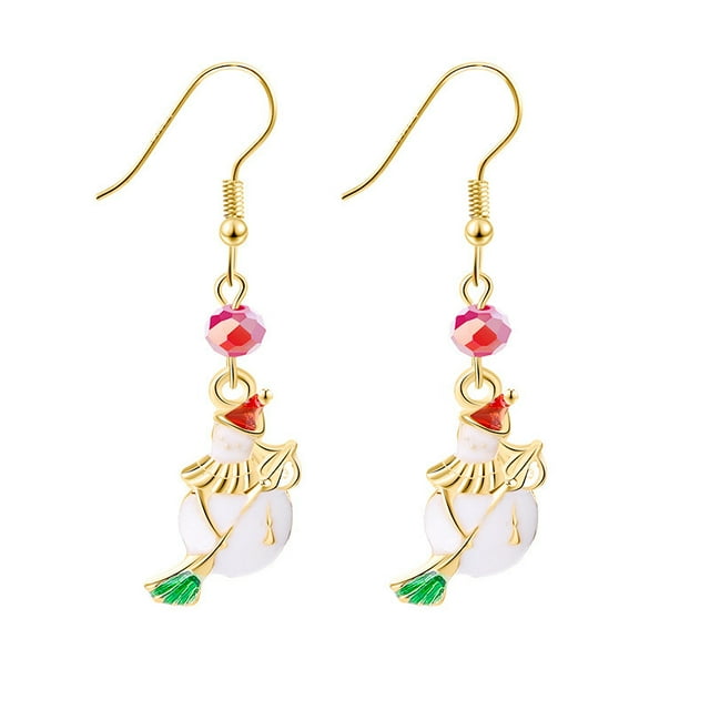 WREESH Diamond Earrings Temperament Personality Drop Crystal Fashion Earrings