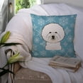 thumbnail image 3 of Carolines Treasures BB1651PW1414 Snowflake Bichon Frise Fabric Decorative Pillow, 3 of 4