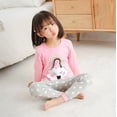 thumbnail image 4 of Conjunto de pijama de algodón para niños y niñas, ropa de dormir de manga larga, para otoño, 2, 4, 6, 8 y 10 años, 4 of 4