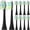 Black, variant on Replacement Toothbrush Heads Compatible with 7am2m AM101/AM105 Electric Toothbrush,with Cover Cap,10 Pack