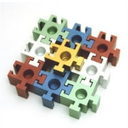 Judaica DJ-SPM3 Square Puzzle Piece Menorah