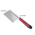 thumbnail image 4 of pitrice Wavy Potato Slicer Stainless Steel Kitchen Cooking Chopping Crinkle Slicing Tool DIY Chips Corrugated Gadget Color Random, 4 of 9