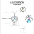 thumbnail image 4 of XATENJE 7 Chakra Lotus Necklace Sterling Silver AA Lotus Pendant Yoga Jewelry Gift For Women, 4 of 6