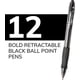 thumbnail image 4 of Bolígrafo retráctil BIC Velocity, tinta negra, 1,6 mm, negrita, 4 of 8