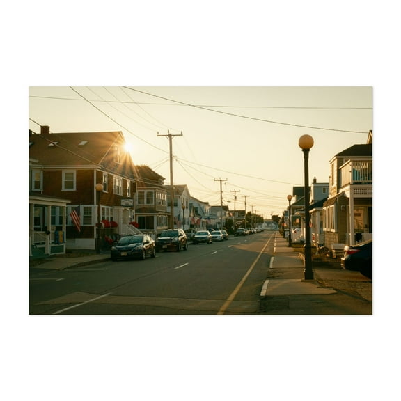 Highland Avenue, Hampton Beach - Hampton New Hampshire Photography Unframed Wall Art Print 5 x 7 inches