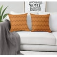thumbnail image 3 of S4Sassy Orange Cotton Poplin Metatron Cube Sofa Cushion Case Home Decorative Square Pillow Cover Throw 2Pcs-18 x 18 Inches, 3 of 5
