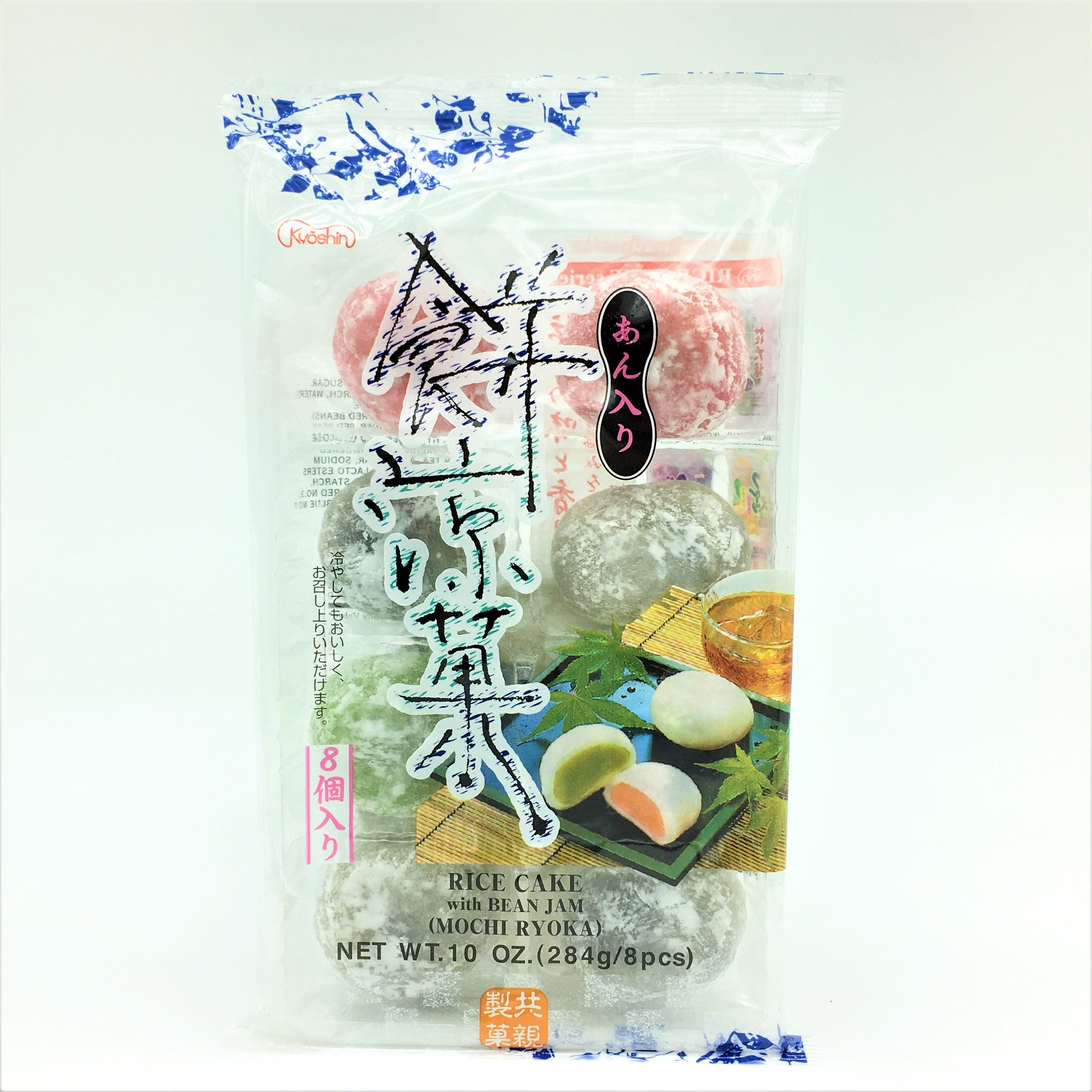 Kyoshin Mochi Rice Cakes With Bean Jam (Mochi Ryoka ) 284 g / 8Pcs