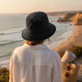 thumbnail image 6 of Slccxzc Wide Brim Summer Sun Bucket Hat, Breathable Washed Cotton Travel Cap, 6 of 7