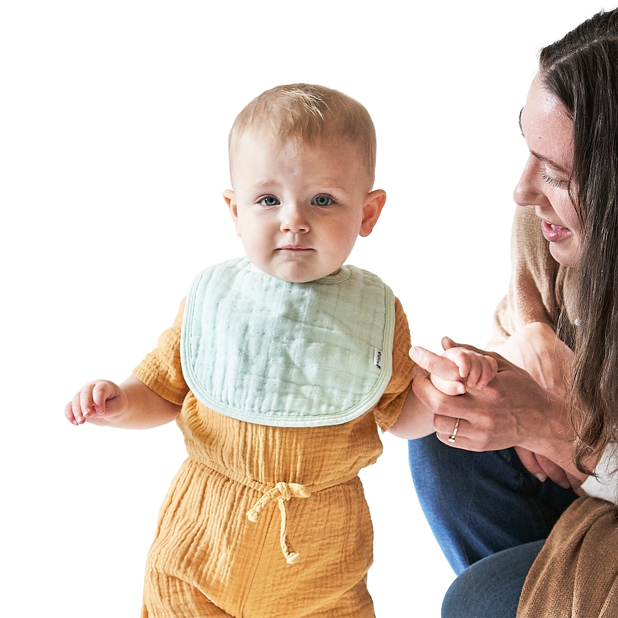 green sprouts Muslin Bibs made from Organic Cotton (5pk)