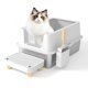 thumbnail image 1 of Caja de Arena Acero Inoxidable con Tapa Grande Autolimpiable para Gato, 1 of 7