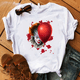 thumbnail image 4 of Nueva camiseta de verano con película de payasos de terror para niños, camiseta de algodón con estampado de Stephen King para niño y niña, camiseta de Pennywise para bebé, ropa para niño, 4 of 5
