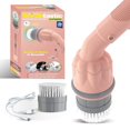 thumbnail image 1 of Bell + Howell Scrubtastic Express Pink Rechargeable Handheld Power Scrubber – Cordless Bathroom Cleaner, 1 of 8