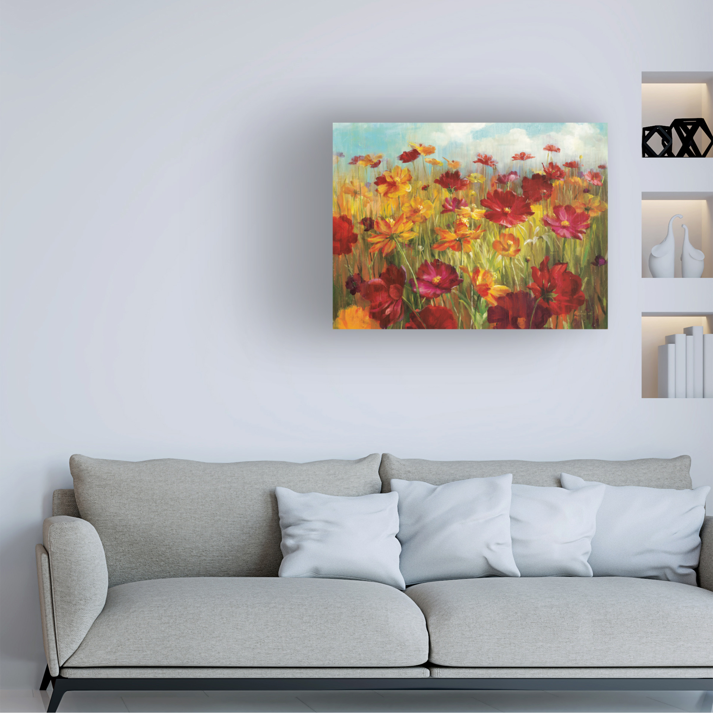 Trademark Fine Art 'Cosmos in the Field' Canvas Art by Danhui Nai