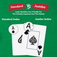 thumbnail image 4 of Neasyth Playing Cards, Jumbo Index, Large Print, 2 Pack, Poker Cards for Adults Seniors, Green & Orange, 4 of 10
