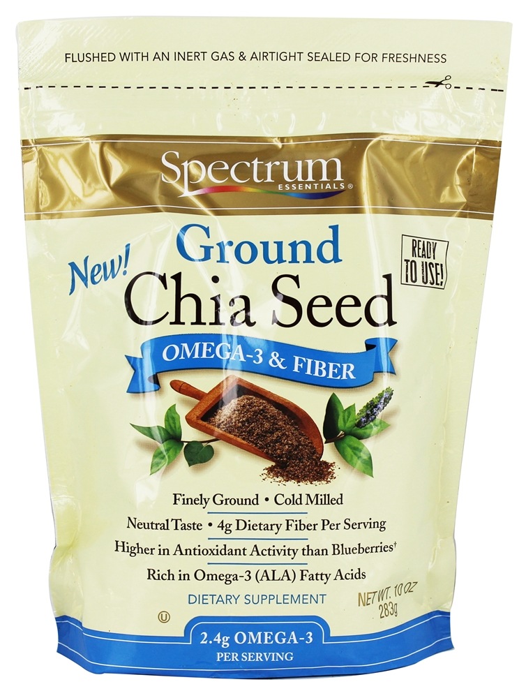 Spectrum Essentials Organic Ground Chia Seed, 10 oz