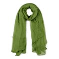 thumbnail image 1 of INSPIRAR CHIC Ropa de baño unisex ligera para playa, gran bufanda clásica suave de color sólido 75"x 39" verde, 1 of 6