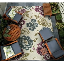 Couristan Dolce Area Rugs With Ivory And Multi Finish 40787439710109T