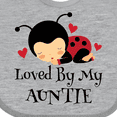 thumbnail image 4 of Inktastic Loved by My Auntie Ladybug Boys or Girls Baby Bib, 4 of 4