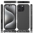 thumbnail image 6 of TECH CIRCLE Back Cover Case, for iPhone 16 Pro Max Case 6.9-Inch (2024), Plastic Shell Silicone Protective Shockproof Phone Case, Slim Fit Lightweight Basic Case for Women Men, Black, 6 of 6