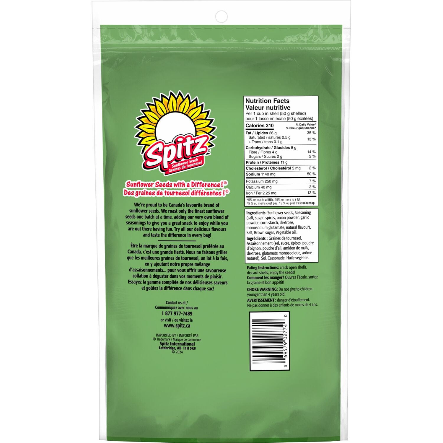 Spitz graines de tournesol Assaisonnées