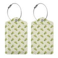 thumbnail image 3 of Cauagu Corn Pattern Luggage Tags,Leather Luggage Tags Personalized Luggage Tag Travel Tags Privacy Cover ID Label for Travel Bag Suitcase-2 PCS, 3 of 5