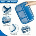 thumbnail image 3 of The 4-Compartment Lunch Box Large Capacity of 1300ml, BPA-Free Material, a Leak-Proof Seal Design. Suitable for Home, Office or Campus, 3 of 6