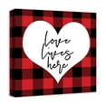 thumbnail image 2 of Creative Products Love Lives Here 16x16 Canvas Wall Art, 2 of 5