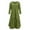 Green, variant on ZVNAΖH Womens Plus Size Summer Dresses Casual Short Sleeve Cotton Linen Ankle Length Dresses Button V Neck Flowy Dress