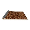 thumbnail image 2 of Ahgly Company Indoor Square Abstract Orange Modern Area Rugs, 5' Square, 2 of 4
