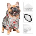 thumbnail image 2 of Bingfone Quirky Santa Reindeer Retro Wave Dog Clothes Hoodie, Pet Winter Coat,Puppy Sweatshirts for Small Dogs Boy Girl,Suitable for All Breeds-X-Large, 2 of 6