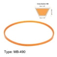 thumbnail image 2 of Uxcell MB Series Standard Sewing Machine Belts MB490 Motor Triangle V-Belt with Single Tooth, 2 of 6