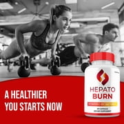 Hepato Burn Capsules, Maximum Strength All Natural Formula, HepatoBurn Pills Supplement, 60 Capsules (1 Pack)