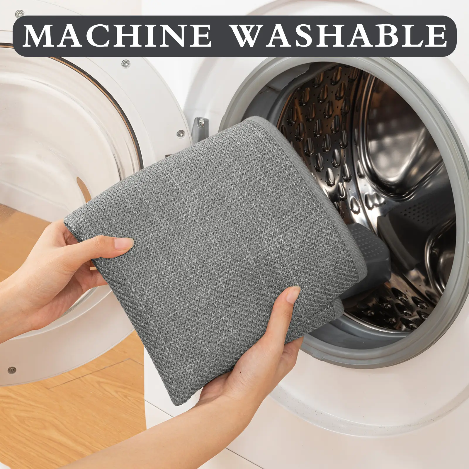ChakmeOne Bathroom Rug Set 3 Piece, Non Slip Bath Mats,Super Absorbent Quick Dry Machine Washable,Complete Bath Mats for Shower Tub Floor & Toilet, 17"x24"+17"x32"+17.5"x24"U-Shape