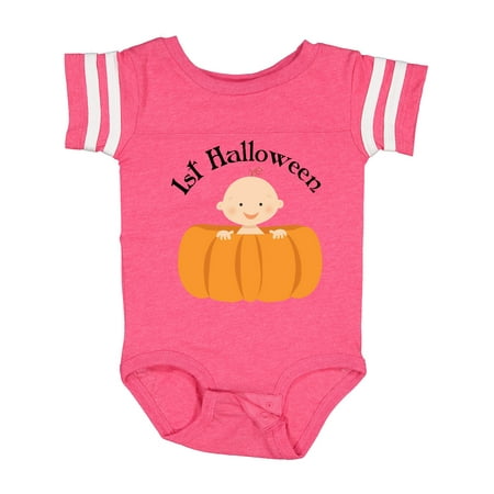 

Inktastic 1st Halloween Baby Pumpkin Gift Baby Boy or Baby Girl Bodysuit