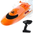 thumbnail image 1 of Flytec V009 Barcos de control remoto 2.4G 30 km / h Turbine Drive RC Boat 3 velocidades Ajustable Flytec Amarillo/30km/h, 1 of 7