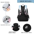 thumbnail image 4 of FORMRS Unisex School Backpack 17" Student Travel Bag with Laptop Compartment, Blue Gradient, 4 of 7
