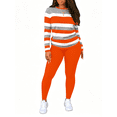 thumbnail image 2 of Aomice Lounge Sets For Women Two Piece Outfits For Women Casual-Orange Gray-2XL, 2 of 4